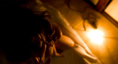 Lovely japanese babe Ruru in erotic scene 