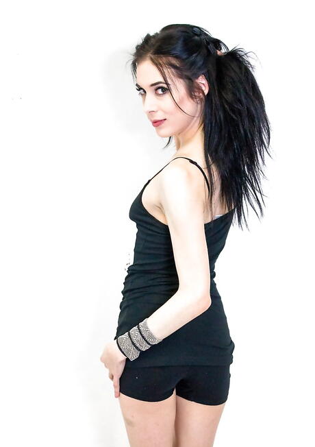 Excellent american teen Aiden Ashley exhibiting small tits and sexy ass 